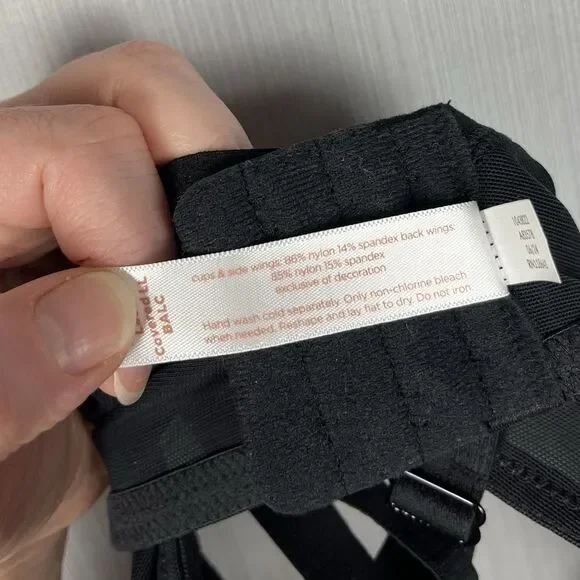 Cacique Lightly Lined Balconette Black Lace Overlay 38DDD NWT - Picture 5 of 5